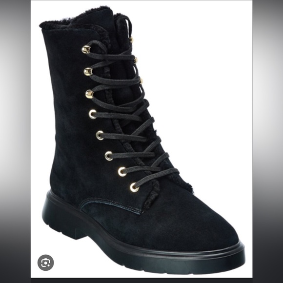 STUART WEITZMAN Mckenzee Chill suede ankle boots in black - Picture 2 of 3